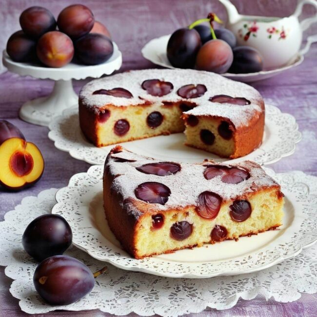 Przepis na ciasto ze śliwkami dla wegan