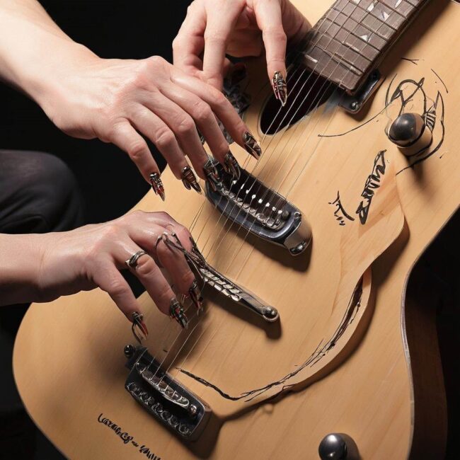 Techniki gry na gitarze z długimi paznokciami
